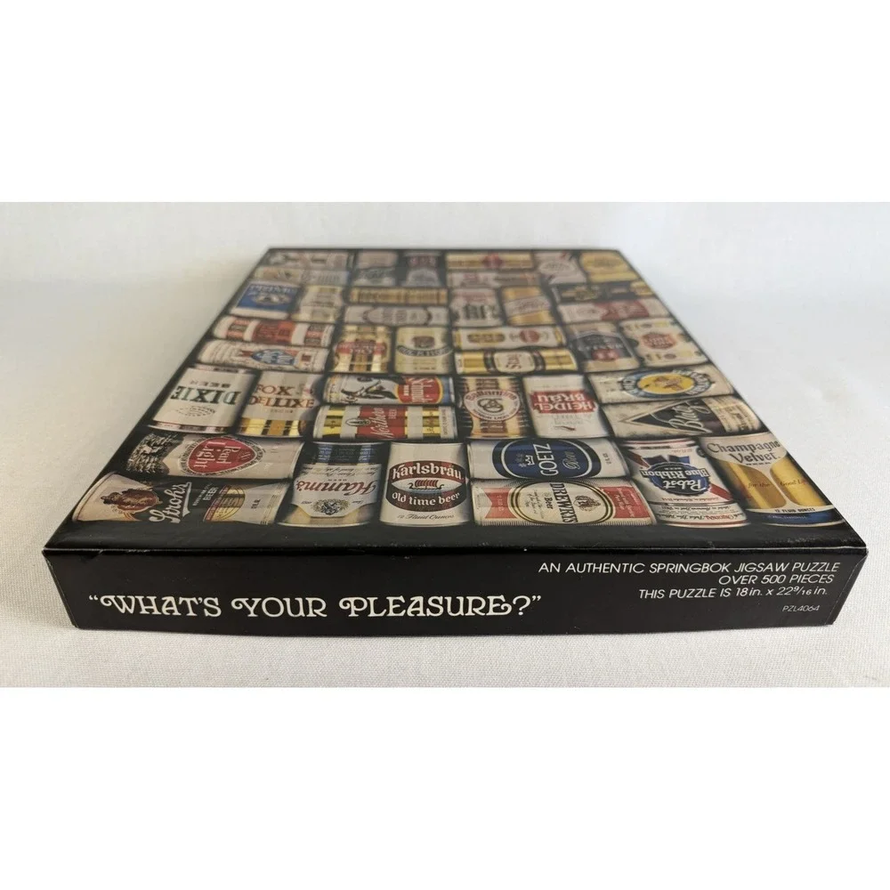 Springbok What's Your Pleasure Beer Puzzle Over 500 Pieces Vintage Complete - Picture 9 of 16